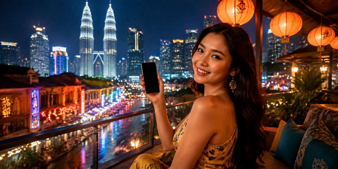 Pemain mengakses kasino dalam talian rm400 melalui telefon pintar di Kuala Lumpur